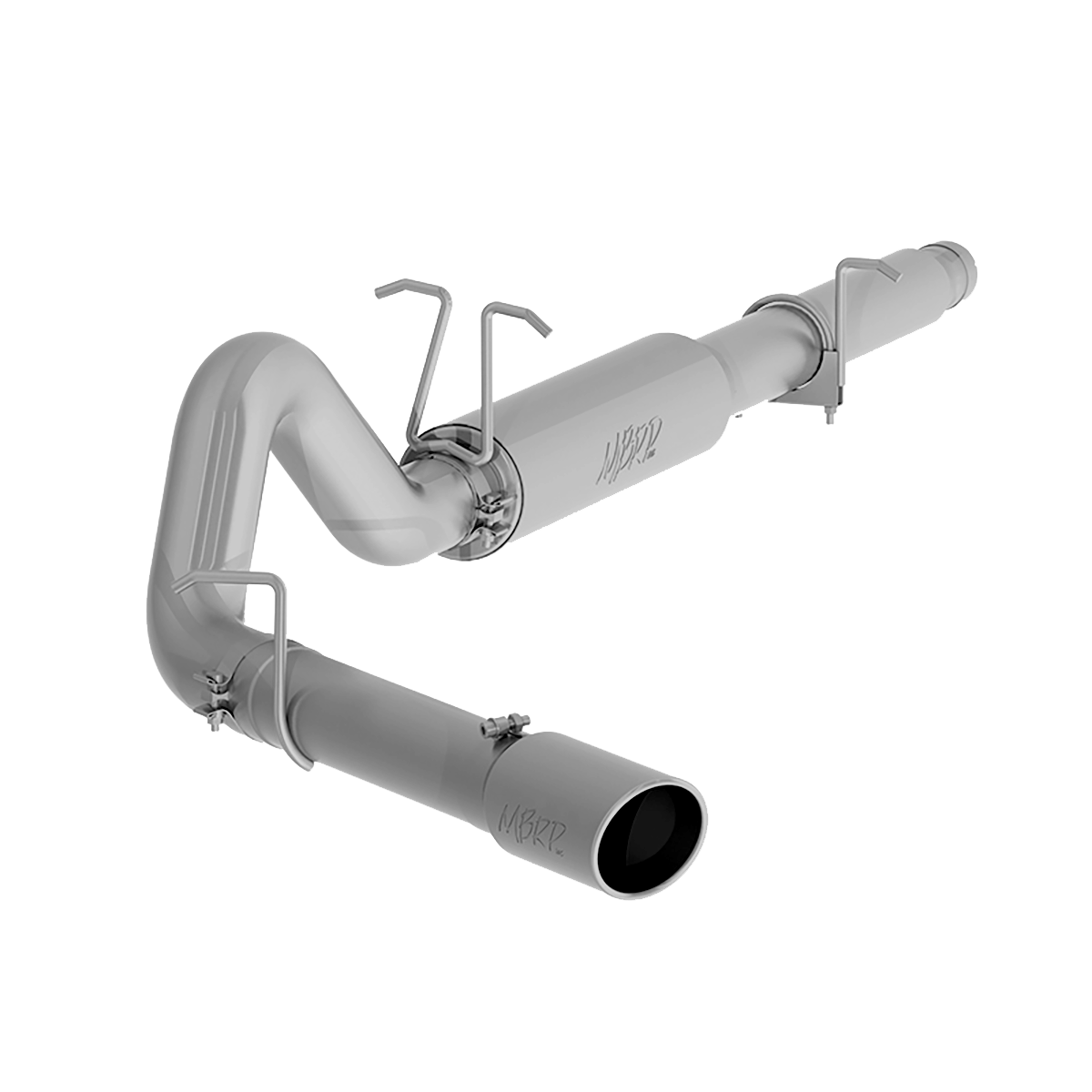 MBRP S5206AL Cat Back Exhaust System 4 Inch Single Side Exit 5 Inch OD Tip Aluminized Steel
