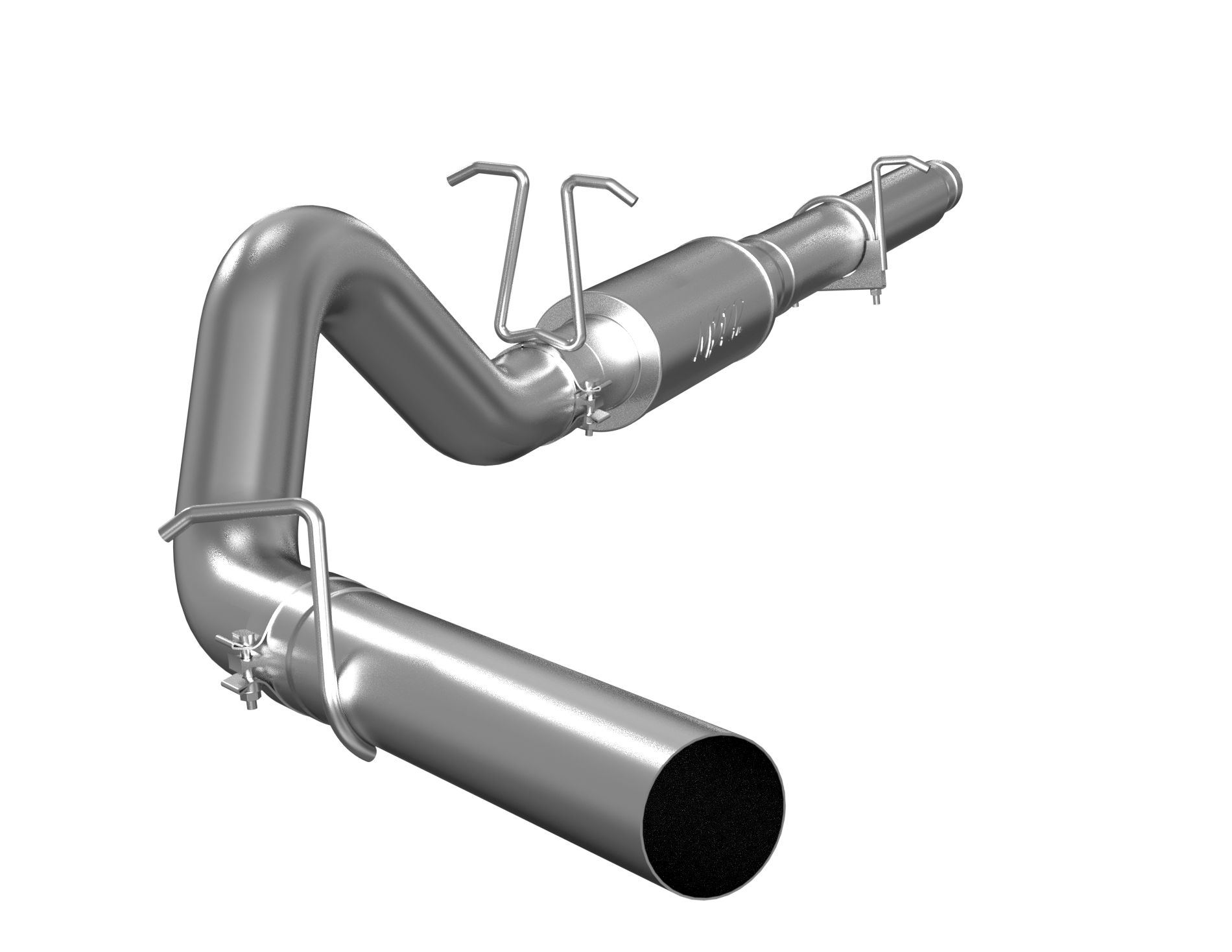 MBRP Exhaust MBRP S5206P - Cat Back Exhaust System 4 Inch Single Side Exit No Tip Included Aluminized Steel For 99-04 Ford F-250/350 V-10 MBRP