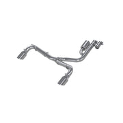 MBRP S5207409 T409 Stainless Steel 2.5 Inch Resonator-Back Dual Split Rear Exit Exhaust System
