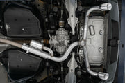 MBRP S5207409 T409 Stainless Steel 2.5 Inch Resonator-Back Dual Split Rear Exit Exhaust System