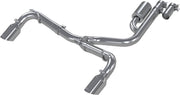 MBRP S5207AL Aluminized Steel 2.5 Inch Resonator-Back Dual Split Rear Exit Exhaust System