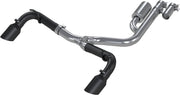 MBRP S5207BLK 2.5 Inch Black Coated Aluminized Steel Resonator-Back Dual Split Rear Exit Exhaust System
