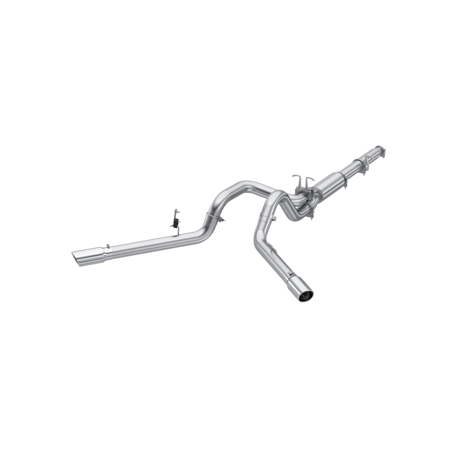 MBRP S5208AL - Cat Back Exhaust System 4 Inch Dual Split Side Aluminized Steel For 99-04 Ford F-250/350 V-10 MBRP