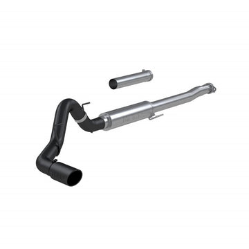 MBRP NA MBRP S5209BLK - 21-Up Ford F-150 4 Inch Cat Back Single Side Race Version Black Coated- Aluminized Steel Exhaust System MBRP