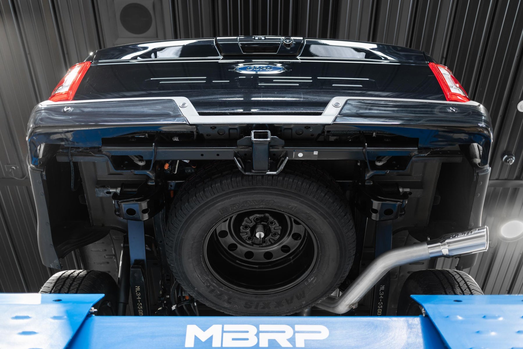 MBRP S5211304 - 21-Up Ford F-150 Armor Pro Series T304 Stainless Steel 3 Inch Cat-Back Single Side Exhaust System MBRP