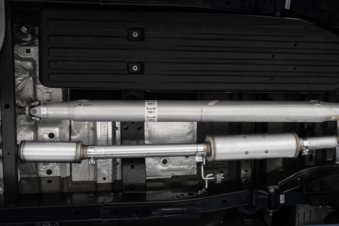 MBRP S5211AL - 21-Up Ford F-150 Aluminized Steel 3 Inch Cat-Back Single Side Exhaust System MBRP