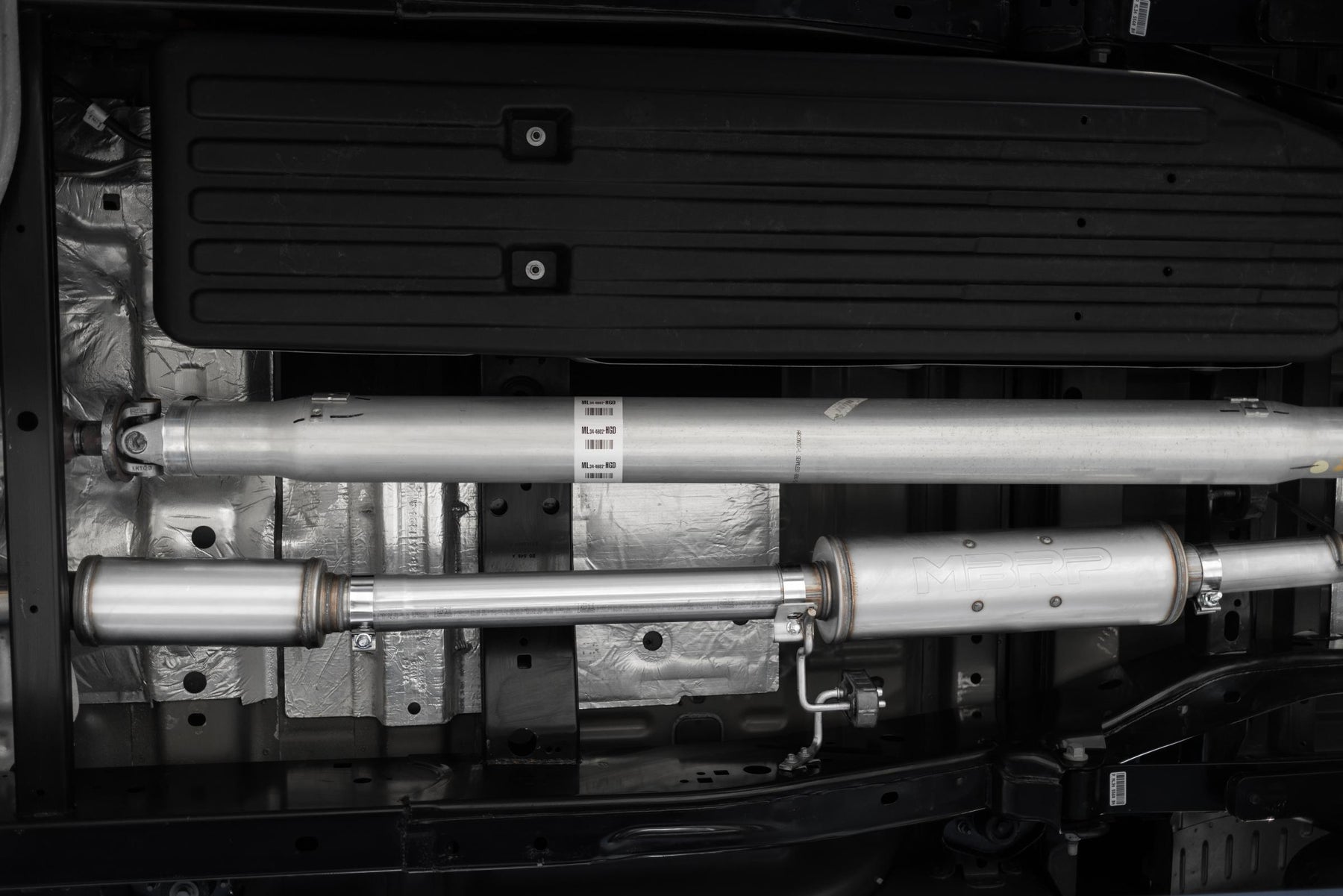 MBRP S5211AL - 21-Up Ford F-150 Aluminized Steel 3 Inch Cat-Back Single Side Exhaust System MBRP