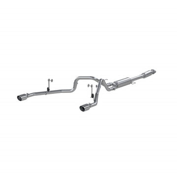 MBRP NA MBRP S5215AL - 21-Up Ford F-150 Aluminized Steel 3 Inch Cat-Back 2.5 Inch Dual Split Rear Exhaust System MBRP