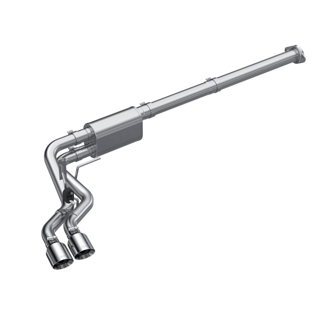 MBRP S5217304 - 3 inch Cat-Back 2.5 inch Dual Pre-Axle (Race Profile) 21-Up F-150 T304 Stainless Steel MBRP 1