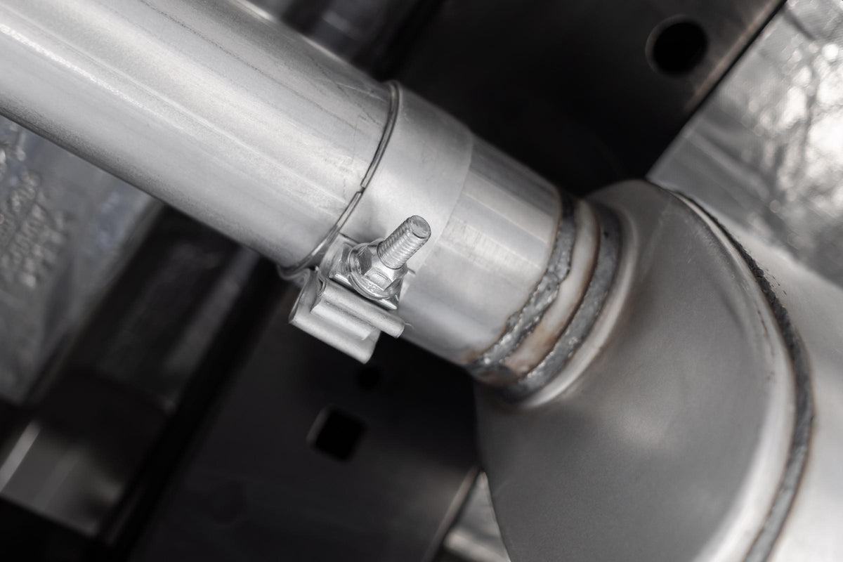 MBRP S5217304 - 3 inch Cat-Back 2.5 inch Dual Pre-Axle (Race Profile) 21-Up F-150 T304 Stainless Steel MBRP 4