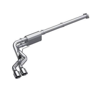 MBRP S5217AL - Aluminized Steel 3 inch Cat-Back 2.5 inch Dual Pre-Axle (Race Profile) 21-Up F-150 MBRP