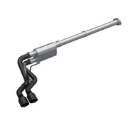 MBRP S5217BLK - 3 inch Cat-Back 2.5 inch Dual Pre-Axle (Race Profile) Black Coated  21-Up F-150 MBRP