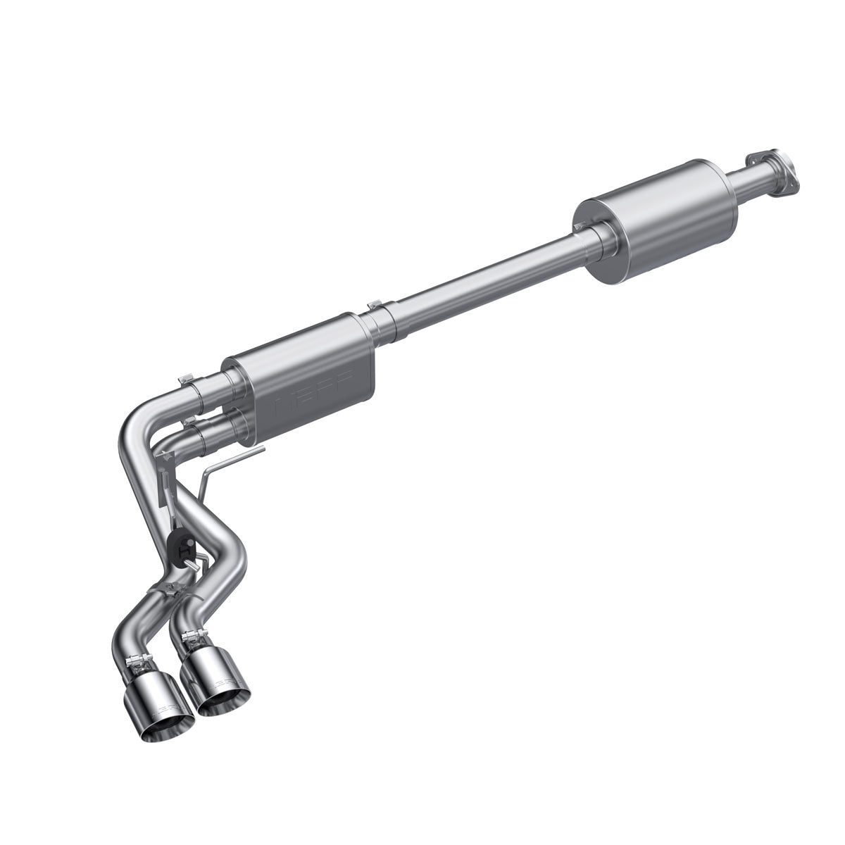 MBRP S5219AL - 3 inch Cat-Back 2.5 inch Dual Pre-Axle (Street Profile) 21-Up F-150 Aluminized Steel MBRP