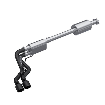 MBRP S5219BLK - 3 inch Cat-Back 2.5 inch Dual Pre-Axle (Street Profile) 21-UP F-150 Black Coated MBRP