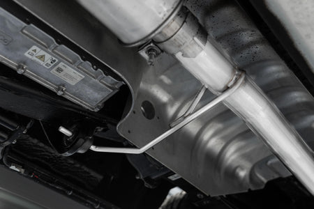 MBRP S5221AL - Aluminized Steel 3 Inch Resonator Back Single Side Exit 2021-Up Ford F-150 PowerBoost Hybrid 3.5L MBRP 3