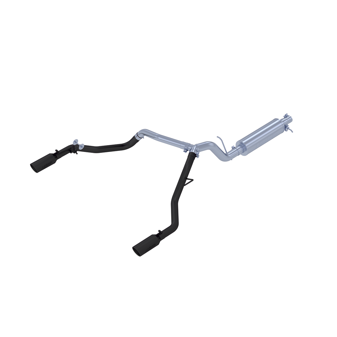 MBRP S5223BLK - Ford 3 Inch Cat Back Exhaust System Dual Split Rear Exit For 19-23 Ford Ranger Ecoboost 2.3L MBRP