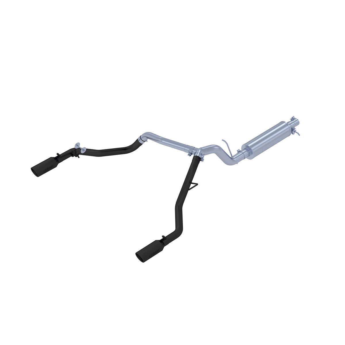 MBRP S5223BLK - Ford 3 Inch Cat Back Exhaust System Dual Split Rear Exit For 19-23 Ford Ranger Ecoboost 2.3L MBRP