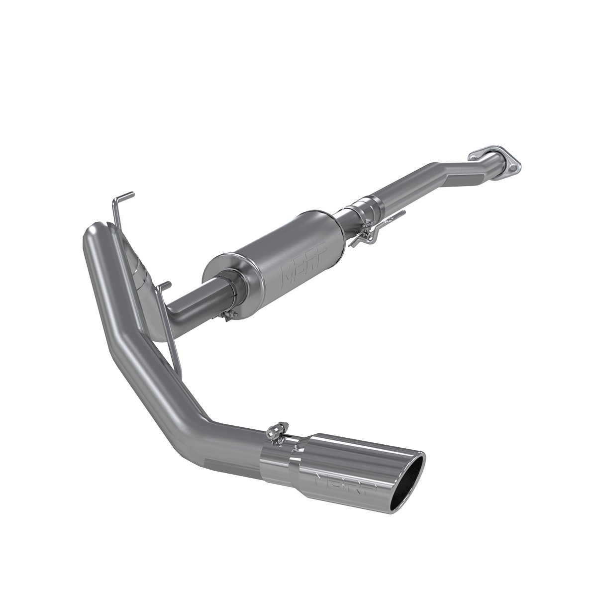 MBRP Exhaust MBRP S5236409 - 3 Inch Cat Back Exhaust System Single Side Exit T409 Stainless Steel For 11-14 Ford F-150 V6 EcoBoost MBRP