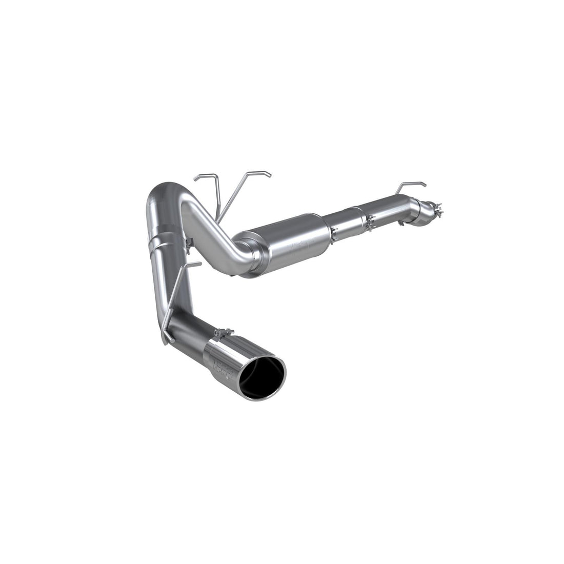 MBRP S5246409 - 4 Inch Resonator Back Exhaust System Single Side Exit T409 Stainless Steel For 11-16 Ford F-250/350 MBRP