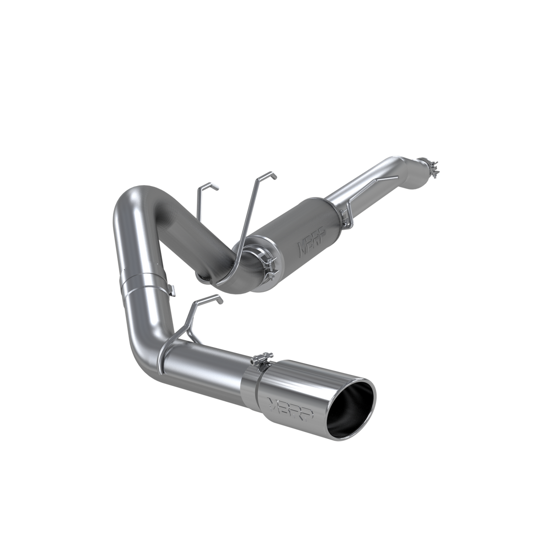 MBRP S5247AL - Ford 4 Inch Exhaust Resonator Back Single Side Armor Lite For 17-Up Ford F250/F350 MBRP 1