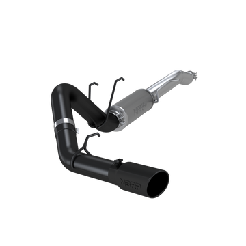 MBRP S5247BLK - Ford 4 Inch Exhaust Resonator Back Single Side Exit Armor BLK For 17-Up Ford F250/F350 MBRP 1