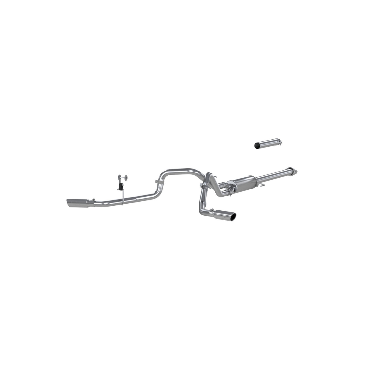 MBRP S5254AL - 2.5 Inch Cat Back Exhaust System For 15-20 Ford F-150 2.7L/3.5L EcoBoost Dual Side Exit Aluminized Steel MBRP