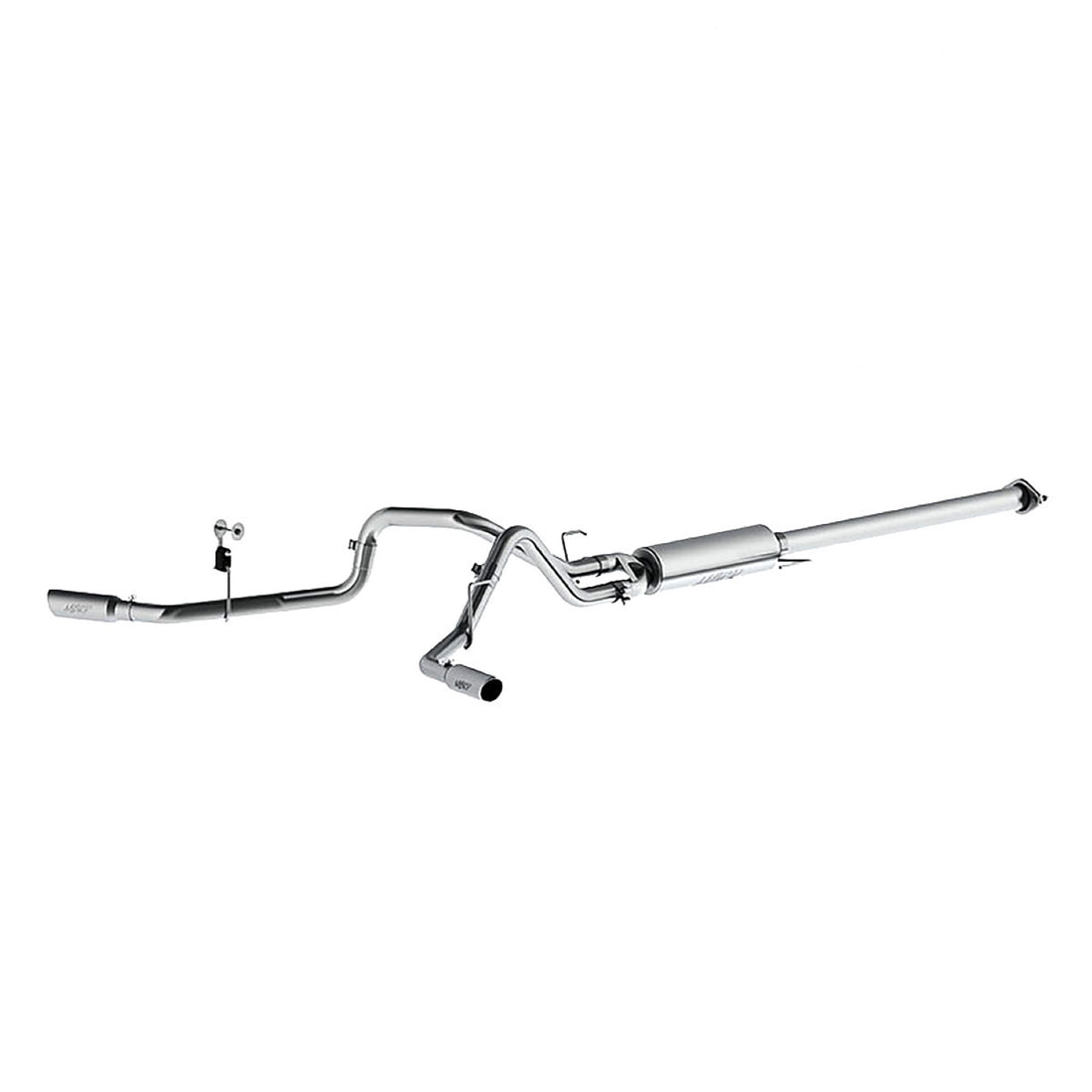 MBRP S5254AL - 2.5 Inch Cat Back Exhaust System For 15-20 Ford F-150 2.7L/3.5L EcoBoost Dual Side Exit Aluminized Steel MBRP