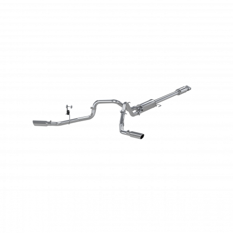MBRP S5257409 - 2.5 Inch Cat Back Exhaust System Dual Side Exit For 15-20 Ford F-150 5.0L T409 Stainless Steel MBRP