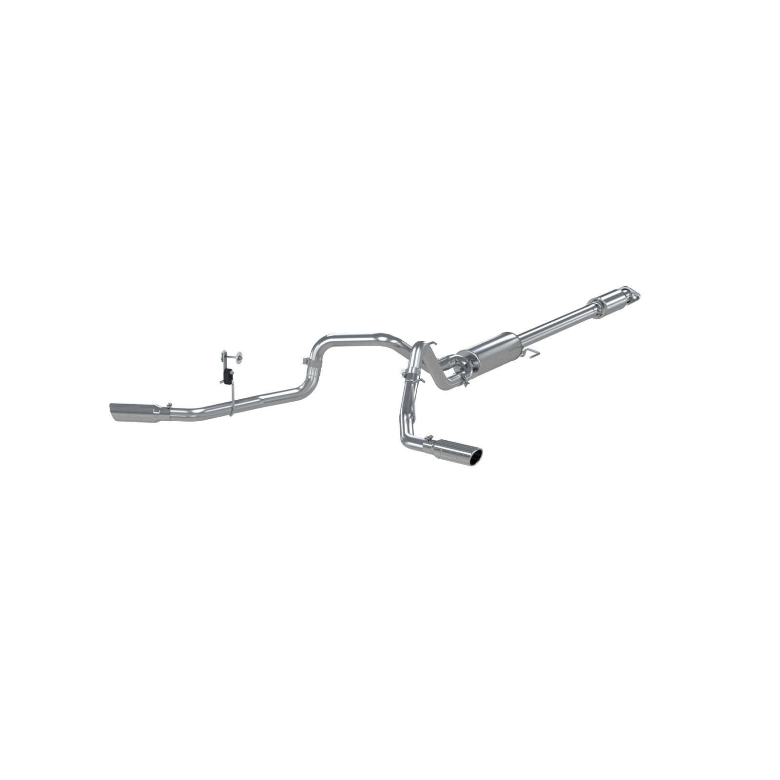 MBRP S5257409 - 2.5 Inch Cat Back Exhaust System Dual Side Exit For 15-20 Ford F-150 5.0L T409 Stainless Steel MBRP