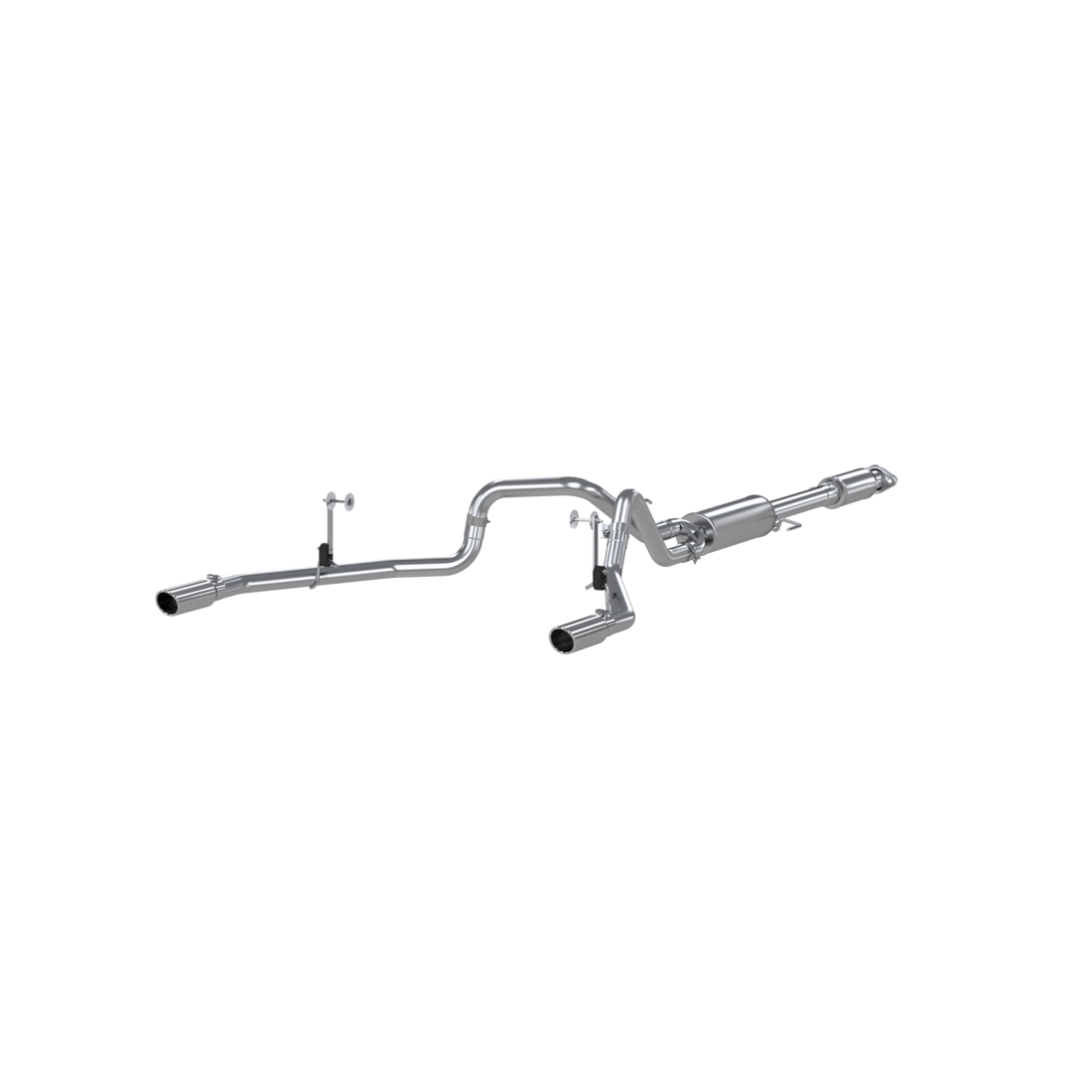 MBRP S5258409 - 2.5 Inch Cat Back Exhaust System Dual Rear Exit For 15-20 Ford F-150 5.0L T409 Stainless Steel MBRP 1