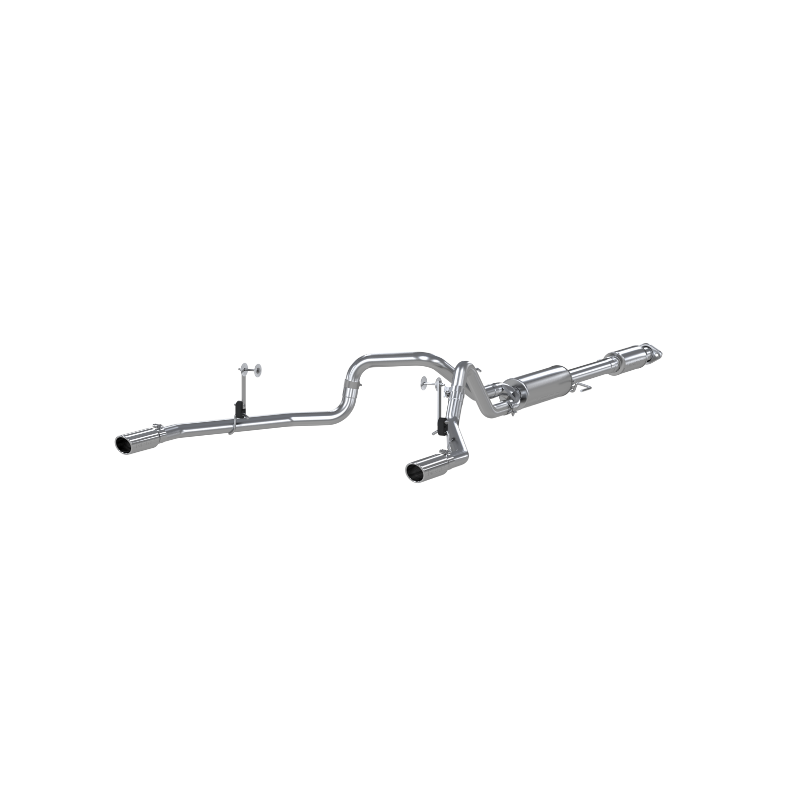 MBRP S5258AL - 2.5 Inch Cat Back Exhaust System Dual Rear Exit For 15-20 Ford F-150 5.0L Aluminized Steel MBRP 1