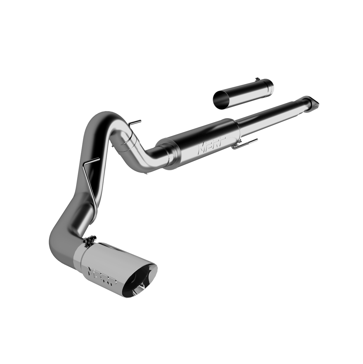 MBRP S5259304 - 4 Inch Cat Back Exhaust System Single T304 Stainless Steel For 15-20 Ford F-150 2.7L/3.5L EcoBoost Excludes 19 F150 Limited MBRP 1