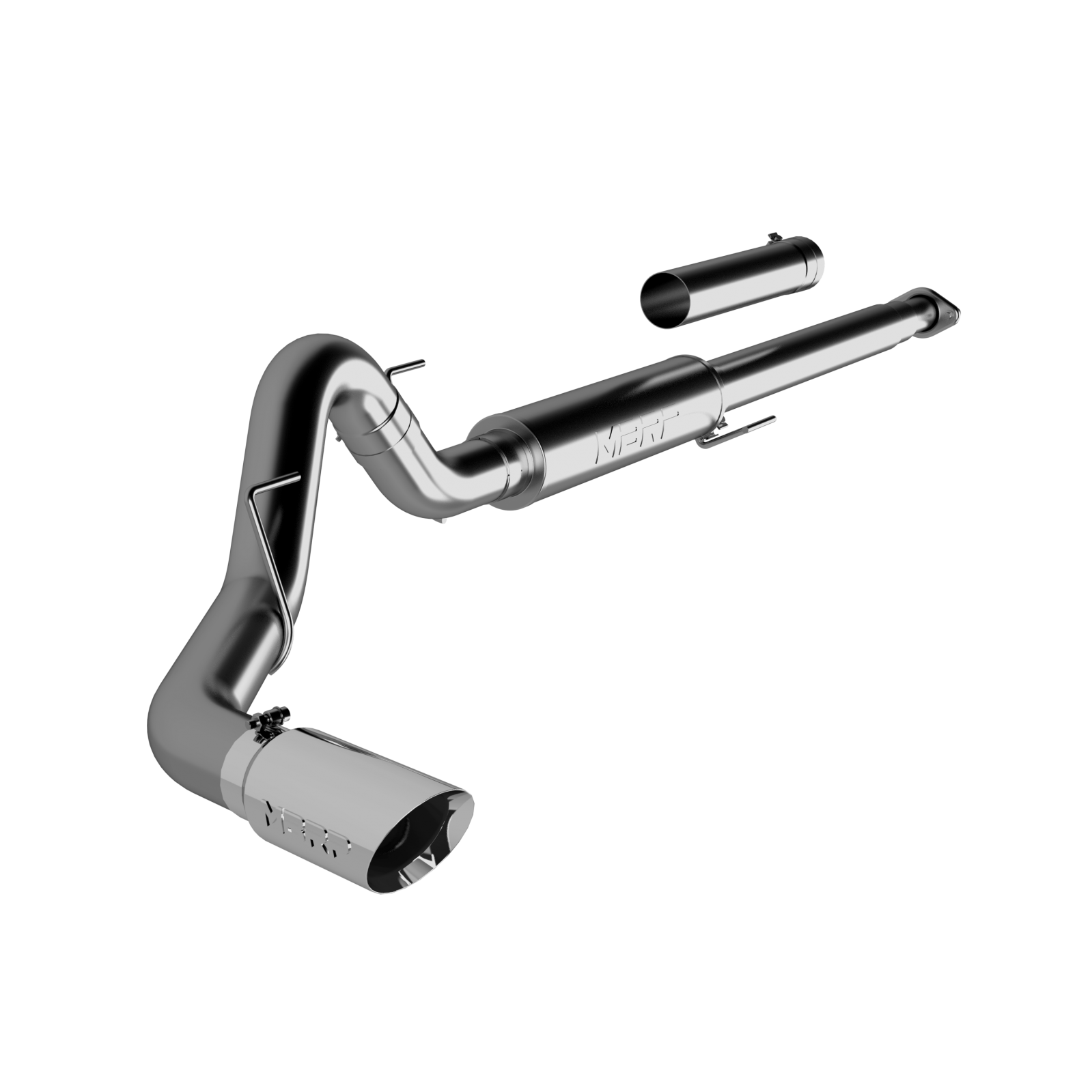 MBRP S5259304 - 4 Inch Cat Back Exhaust System Single T304 Stainless Steel For 15-20 Ford F-150 2.7L/3.5L EcoBoost Excludes 19 F150 Limited MBRP 1