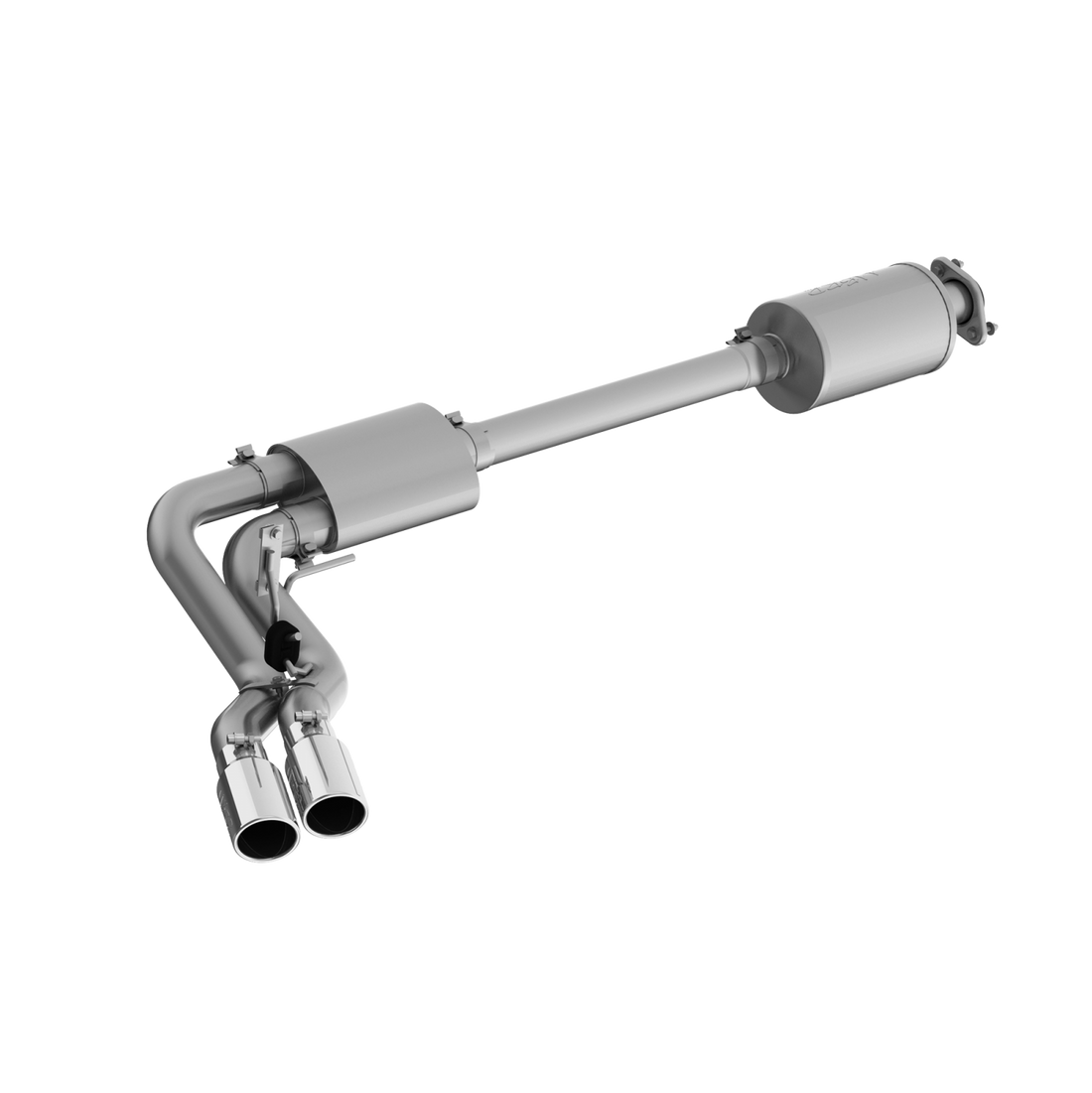 MBRP S5262304 - 3 Inch Cat Back Exhaust System Pre-Axle Dual Outlet T304 Stainless Steel Street Version For 15-20 Ford F-150 MBRP 1