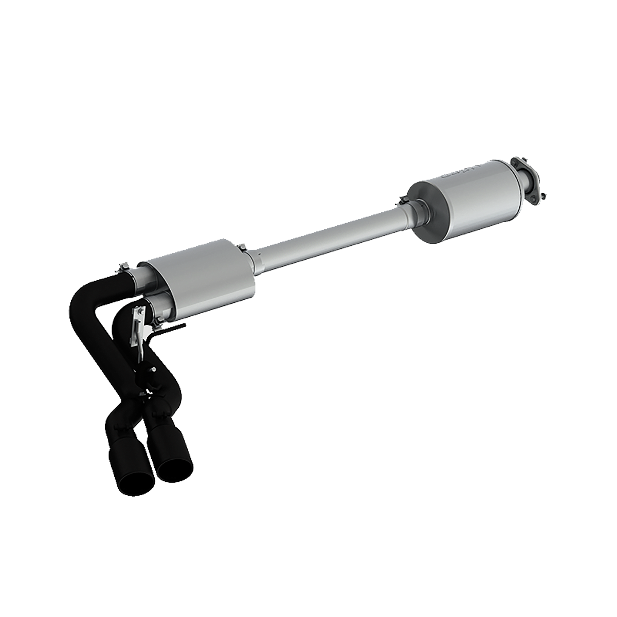 MBRP S5262BLK - 3 Inch Cat Back Exhaust System Pre-Axle Dual Outlet Black Coated Street Version For 15-20 Ford F-150 MBRP 1