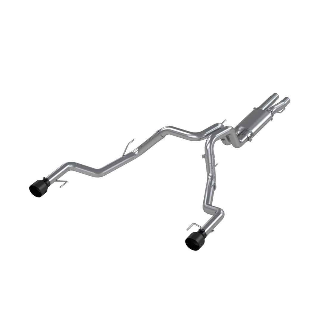 MBRP S5264409 - 3 Inch Exhaust Resonator Back Dual Rear Exit T409 Stainless Steel For 17-20 Ford F-150 Raptor 3.5L EcoBoost MBRP