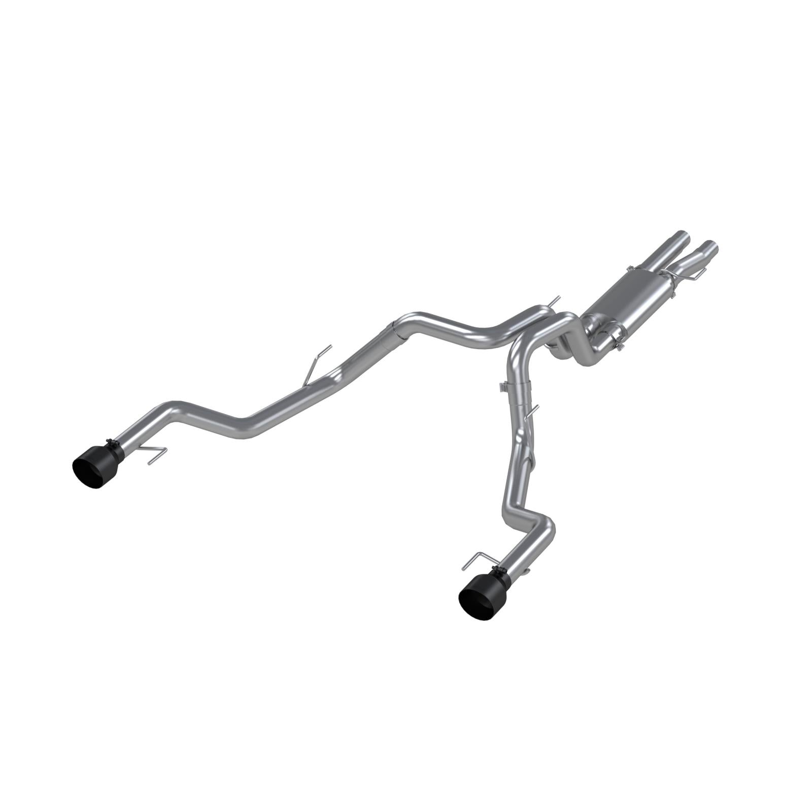 MBRP S5264409 - 3 Inch Exhaust Resonator Back Dual Rear Exit T409 Stainless Steel For 17-20 Ford F-150 Raptor 3.5L EcoBoost MBRP