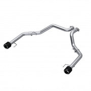 MBRP S52663CF 3 Inch Axle-Back Dual Rear Exit T304 Stainless Steel with Carbon Fiber Tips