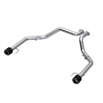 MBRP S52663CF 3 Inch Axle-Back Dual Rear Exit T304 Stainless Steel with Carbon Fiber Tips