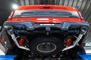 MBRP S52663CF 3 Inch Axle-Back Dual Rear Exit T304 Stainless Steel with Carbon Fiber Tips