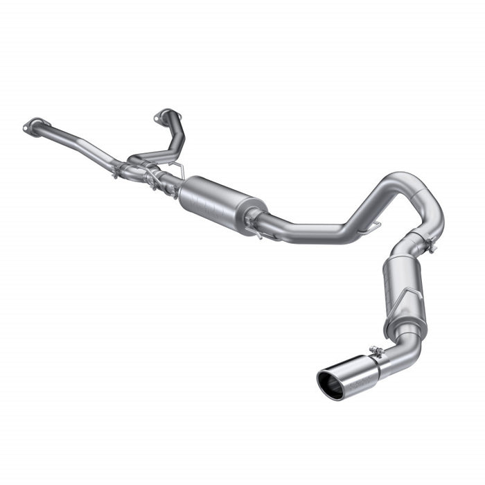 MBRP S5301AL - 2022-Up Toyota Tundra 3.4L Aluminized Steel 2.5 Inch Dual Cat-Back Single Side Exit MBRP 1
