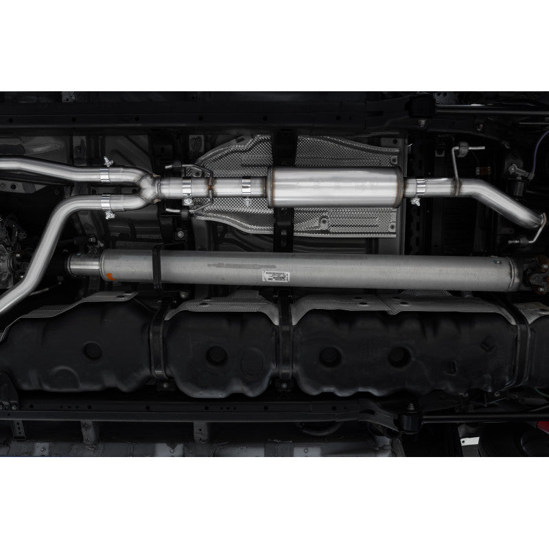 MBRP S5301AL - 2022-Up Toyota Tundra 3.4L Aluminized Steel 2.5 Inch Dual Cat-Back Single Side Exit MBRP 2