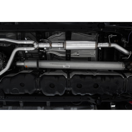 MBRP S5301AL - 2022-Up Toyota Tundra 3.4L Aluminized Steel 2.5 Inch Dual Cat-Back Single Side Exit MBRP 2