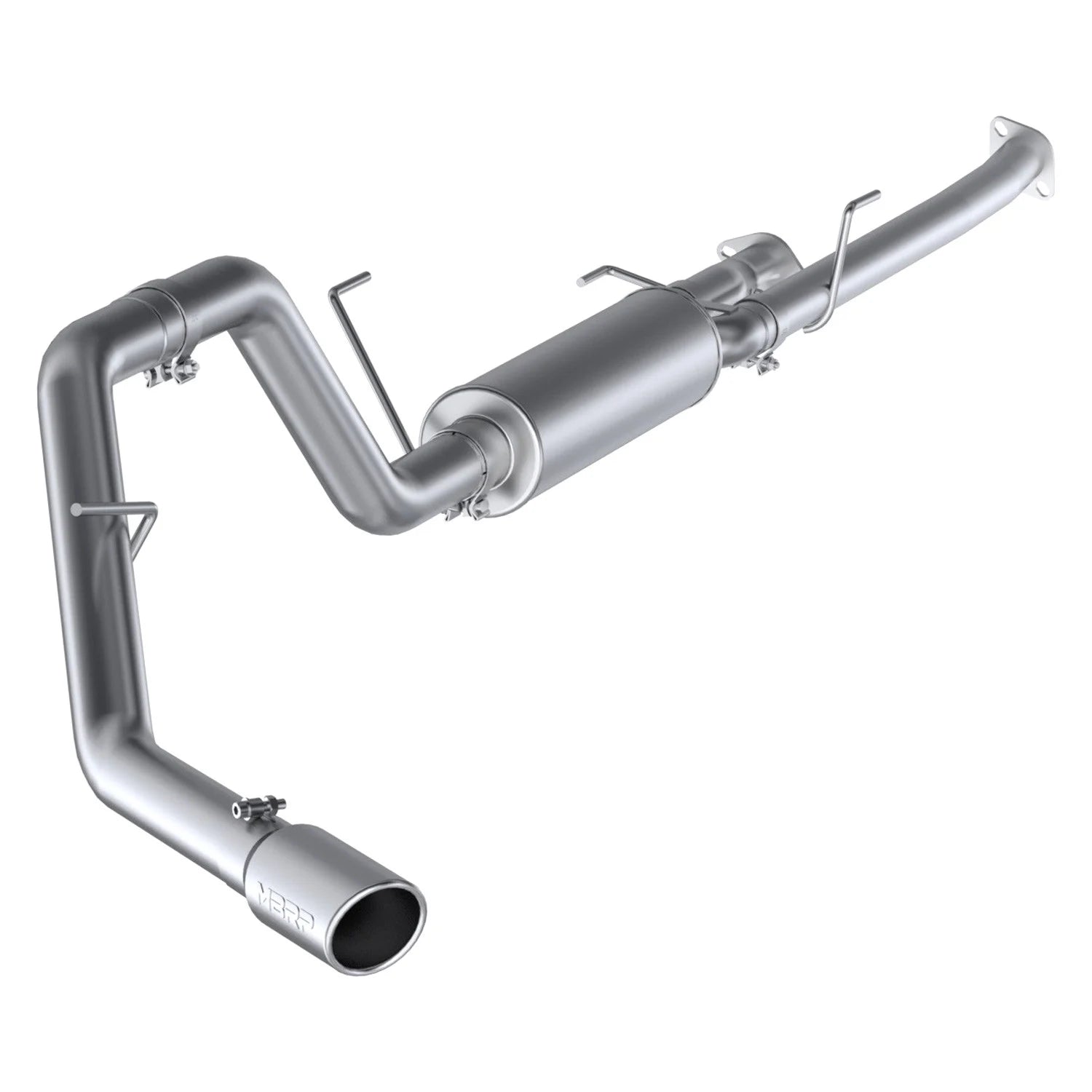 MBRP S5314AL - Cat Back Exhaust System Single Side 4 Inch Tip Aluminized Steel For 09-21 Toyota Tundra MBRP