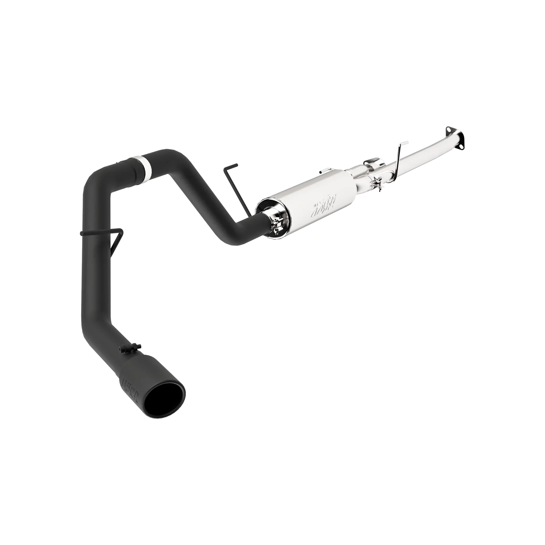 MBRP S5314BLK Cat Back Exhaust System Single Side Black Aluminized Steel