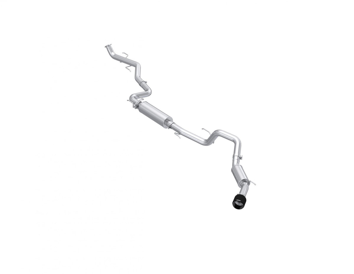 MBRP S53233CF - 2024-Up Toyota Tacoma 2.4L Armor Pro 3 Inch Cat-Back Exhaust System with Carbon Fiber Tip MBRP