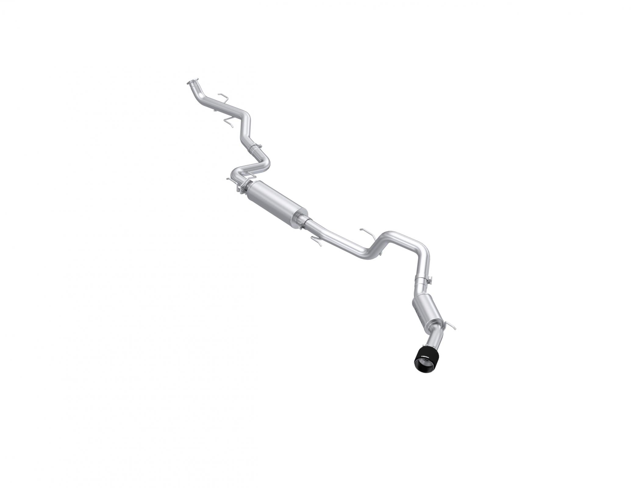 MBRP S53233CF - 2024-Up Toyota Tacoma 2.4L Armor Pro 3 Inch Cat-Back Exhaust System with Carbon Fiber Tip MBRP
