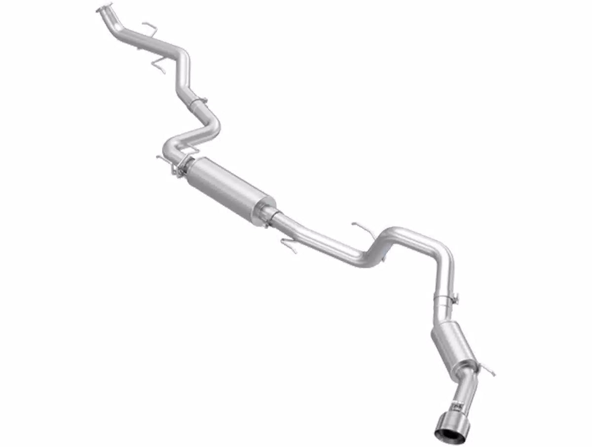 MBRP S5323AL - 2024-Up Toyota Tacoma 2.4L Armor Lite 3 Inch Cat-Back Exhaust System with Polished Tip MBRP