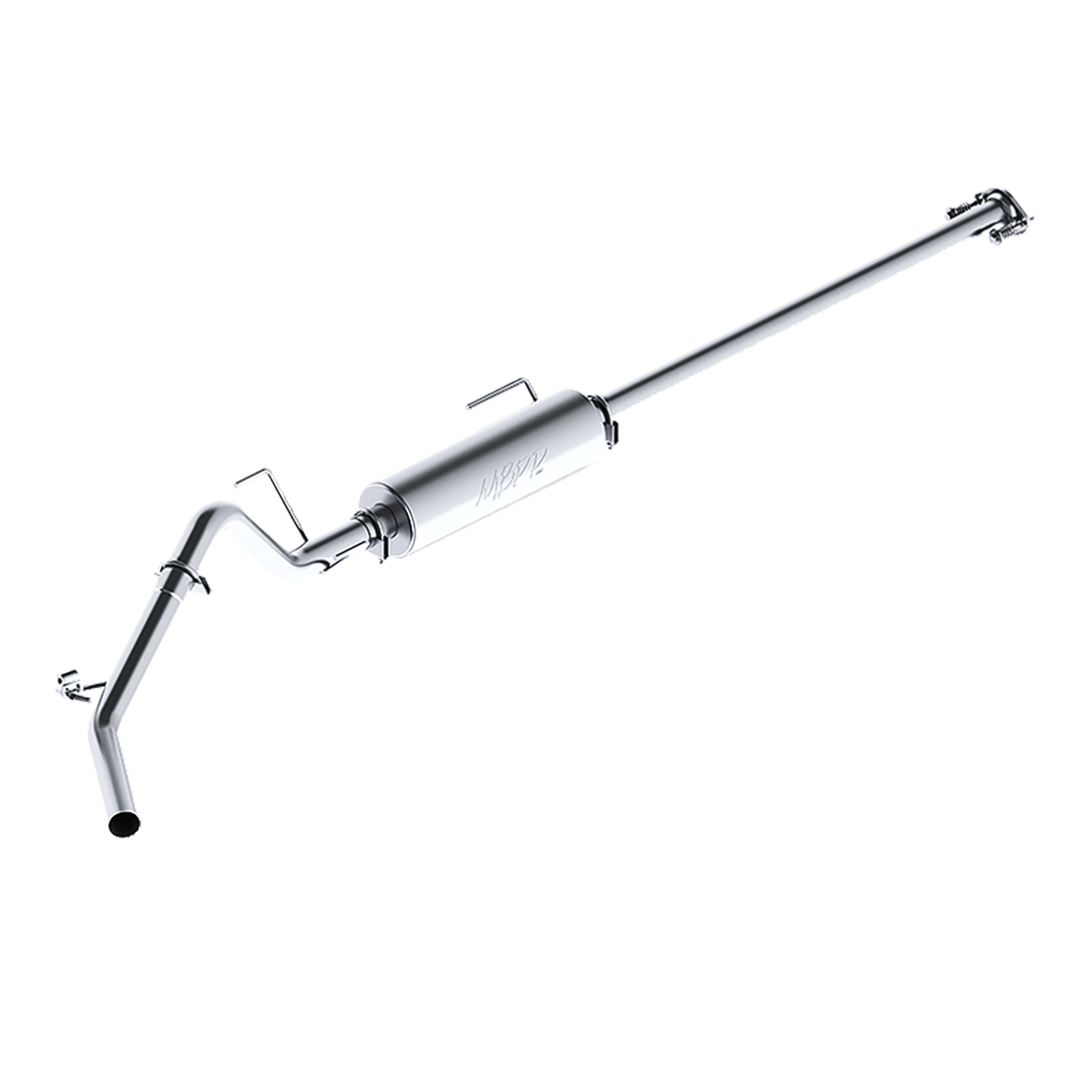 MBRP S5326P - Cat Back Exhaust System Single Side Aluminized Steel, No Tip, For 05-15 Toyota Tacoma MBRP