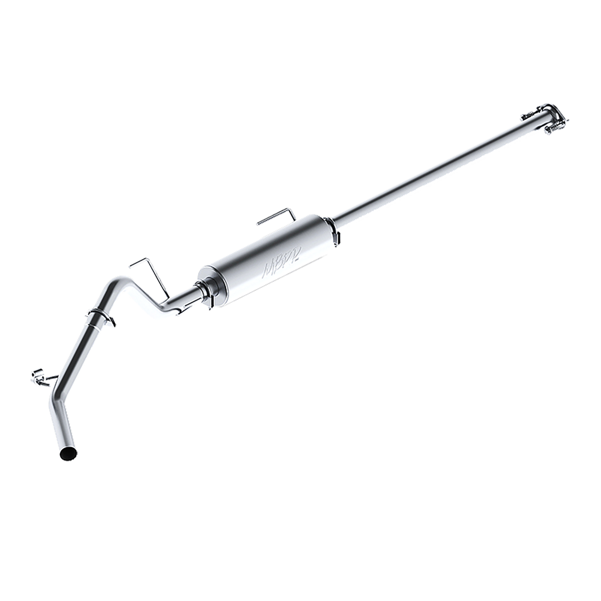 MBRP S5326P - Cat Back Exhaust System Single Side Aluminized Steel, No Tip, For 05-15 Toyota Tacoma MBRP